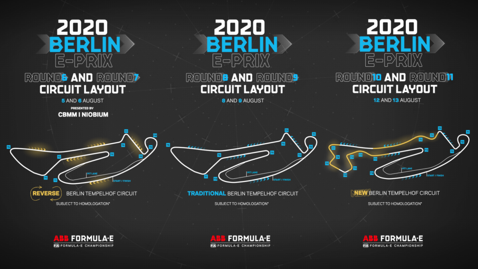Formula E revela los tres trazados para el final de campeonato en Berlín