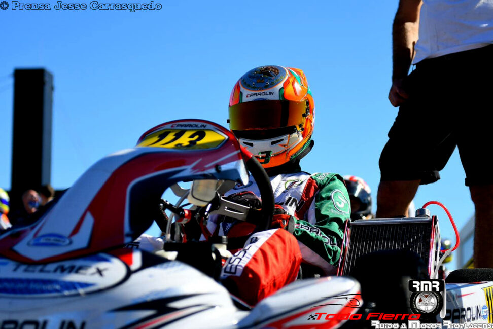 Jesse Carrasquedo se presenta en el Campeonato Mundial de Karting OK Junior