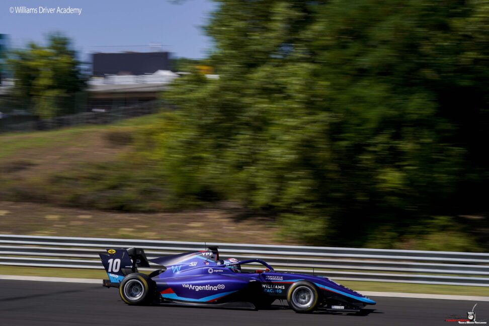 Sobre un suelo húmedo en Spa-Francorchamps, Colapinto clasificó cuarto