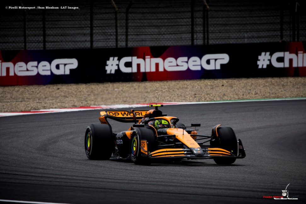 Norris acierta bajo la lluvia y se lleva la pole para la Carrera Sprint de China