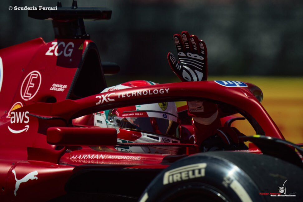 Leclerc manda durante toda la jornada de entrenamientos de San Marino