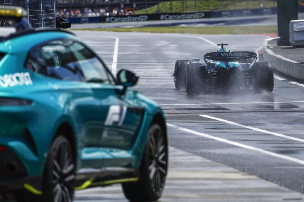 Alonso manda en lo húmedo de Montreal