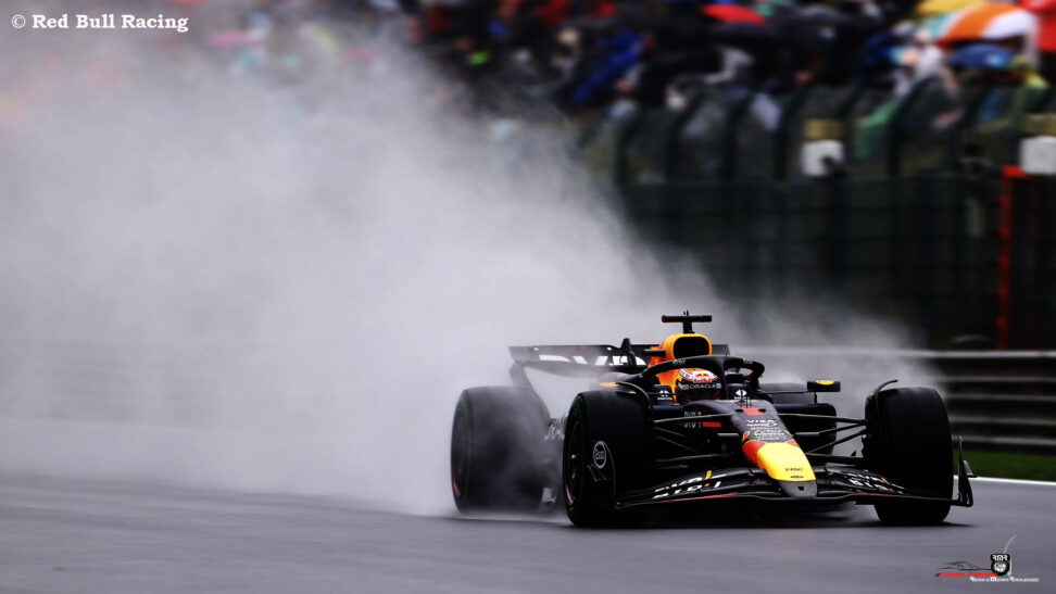 Verstappen manda en la lluvia y se clasifica primero para el Gran Premio de Bélgica