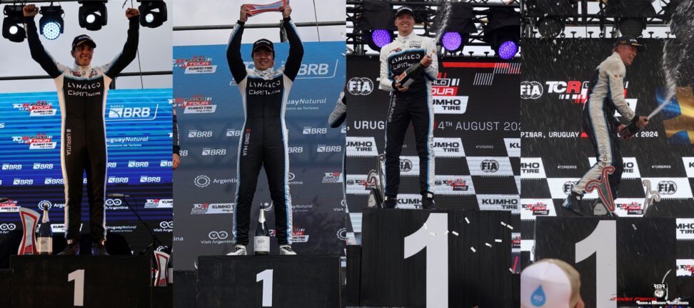 El Celeste Lynk & Co dueño absoluto del TCR World Tour en Uruguay