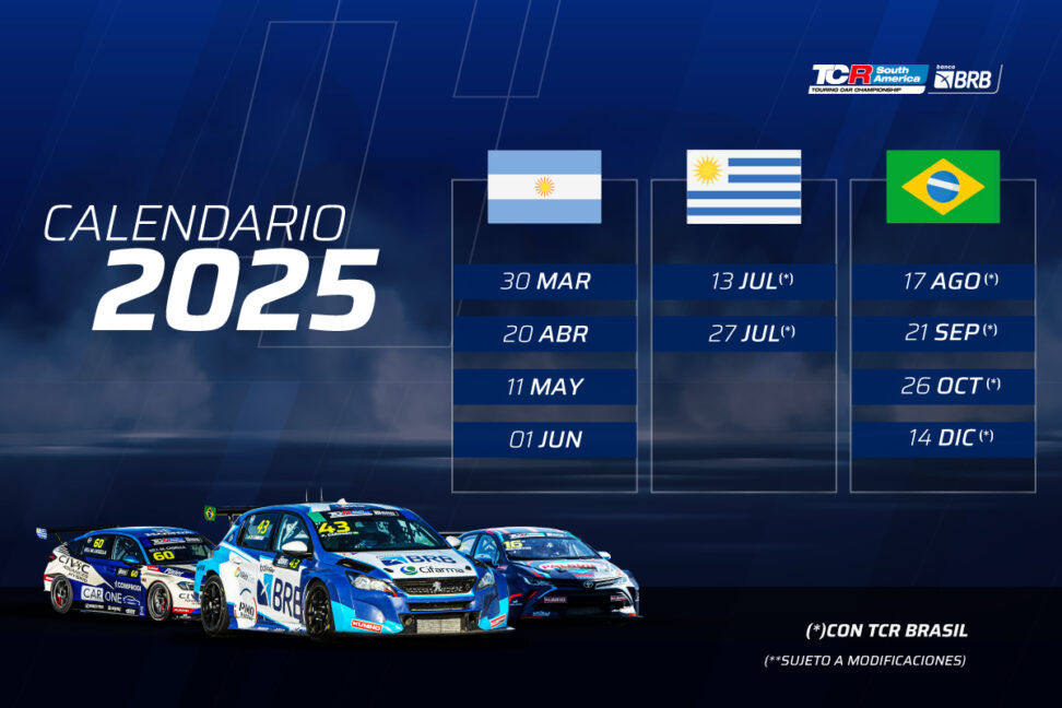 El TCR South America confirmó su calendario 2025