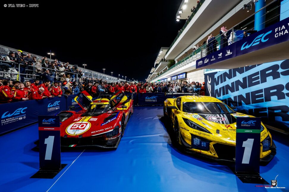 Ferrari y Corvette se hacen fuertes en Qatar