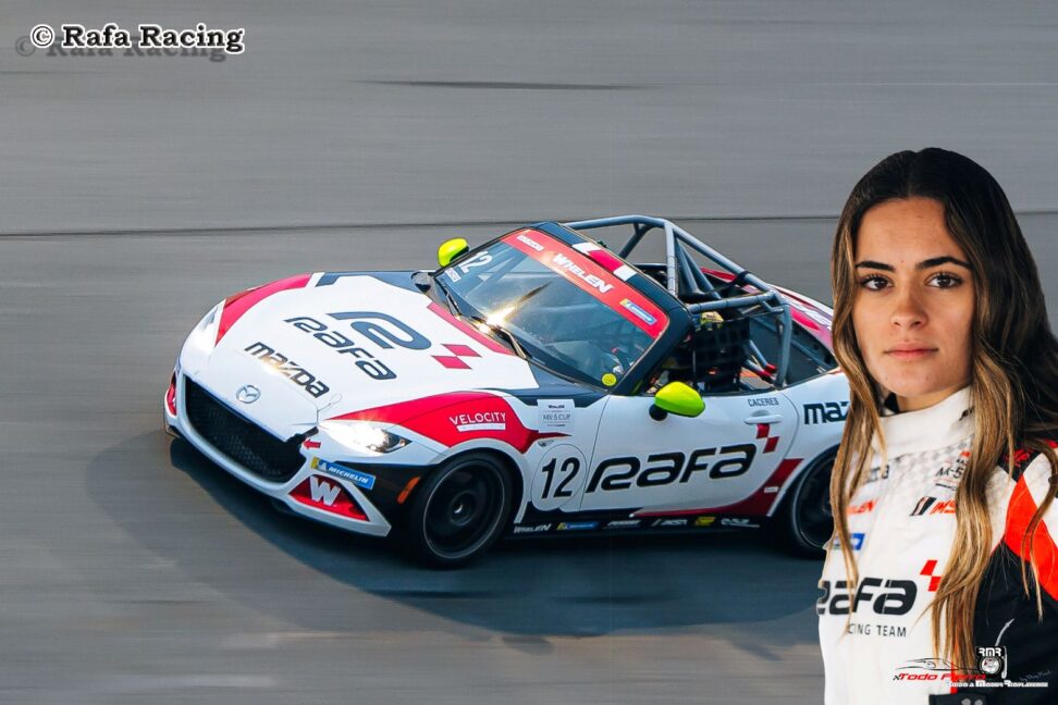 Tremenda remontada para que Maite finalice 13ra en la segunda carrera de la Mazda MX-5 Cup en St Petersburgo